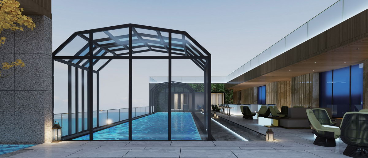 Mobile pool shed